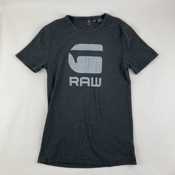 Raw Tshirt Mens Medium Gray Short Sleeve - Picture 1 of 7